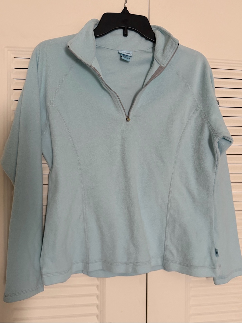 Light Blue Quarter-Zip Fleece Pullover